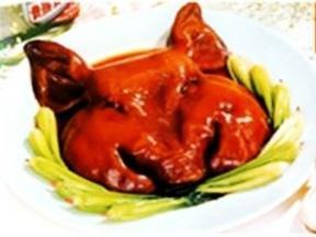 烧猪头视频,传统美食制作全过程